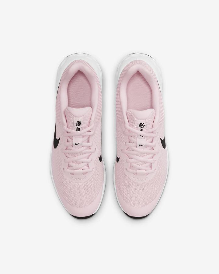 Zapatillas Running Nike Revolution 6 Kids Road Niña Rosas Negras | JGXSZ-9147