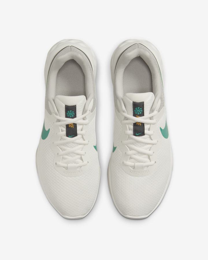 Zapatillas Running Nike Revolution 6 Next Nature Road Mujer Gris Oscuro Verde | BFYGS-4321