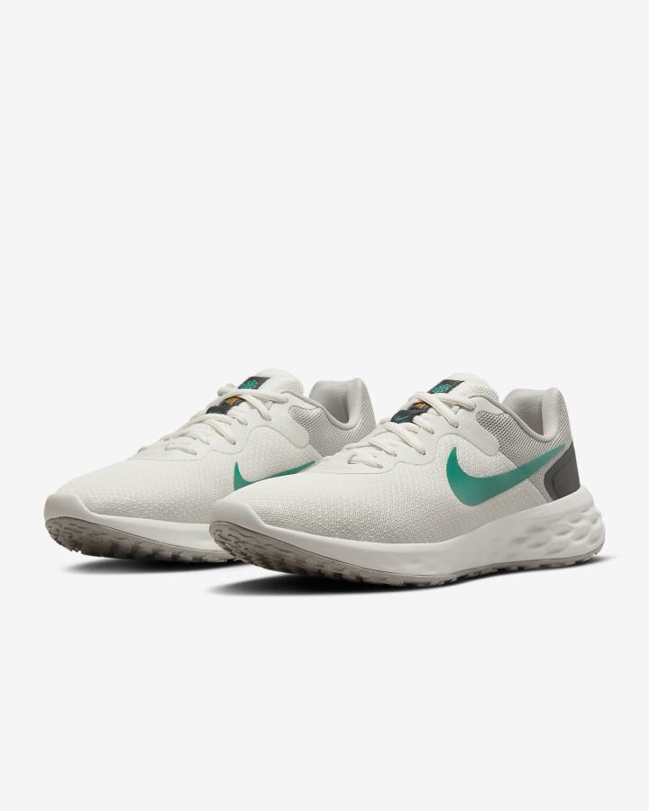 Zapatillas Running Nike Revolution 6 Next Nature Road Mujer Gris Oscuro Verde | BFYGS-4321