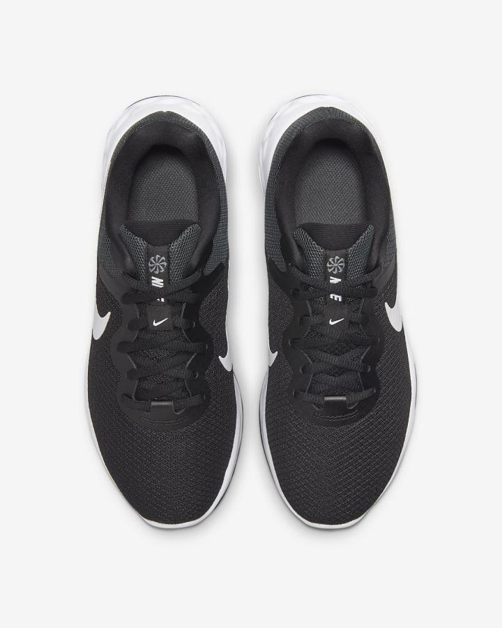 Zapatillas Running Nike Revolution 6 Next Nature Road Mujer Negras Gris Oscuro Blancas | BVXAF-9381