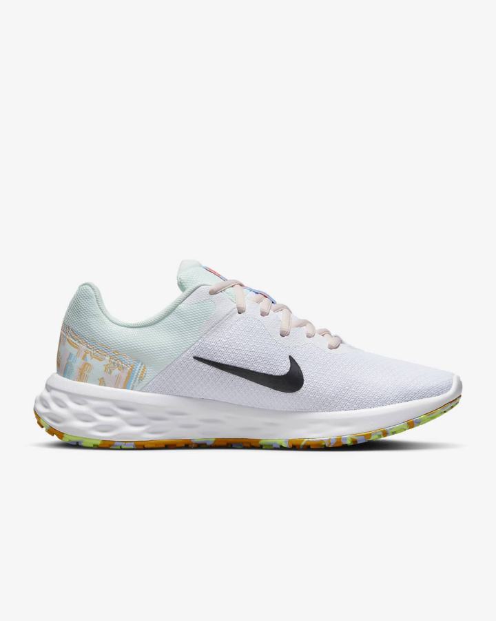 Zapatillas Running Nike Revolution 6 Next Nature Road Mujer Blancas Rosas Claro Gris Oscuro | CNRFW-0289