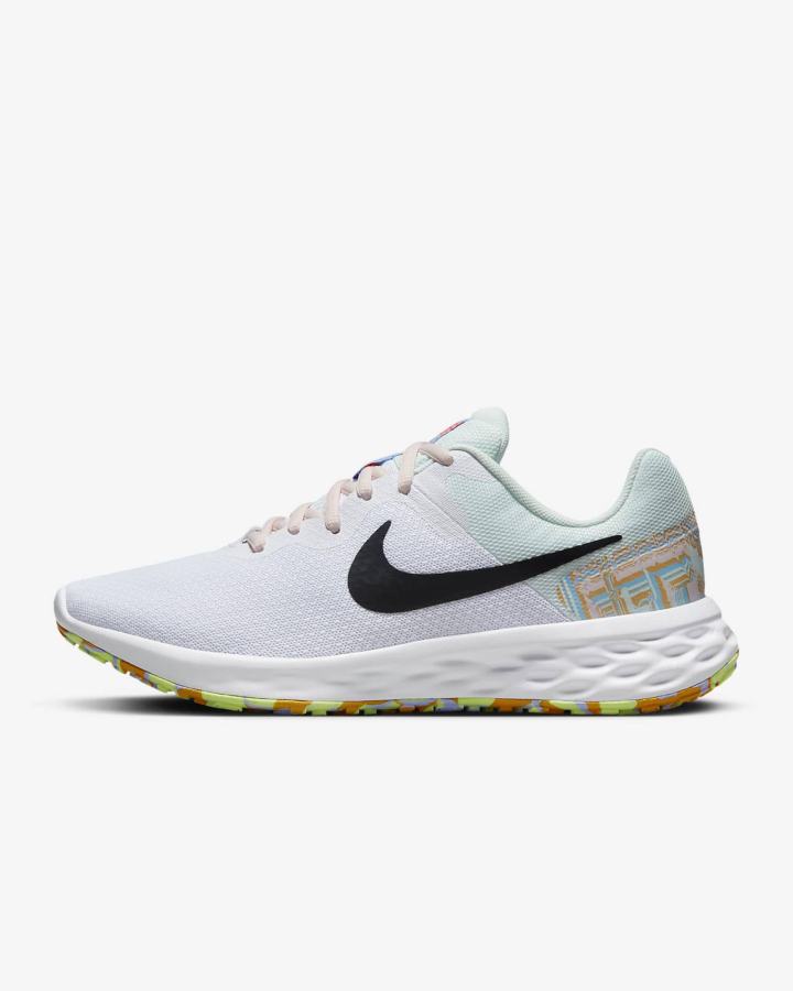 Zapatillas Running Nike Revolution 6 Next Nature Road Mujer Blancas Rosas Claro Gris Oscuro | CNRFW-0289