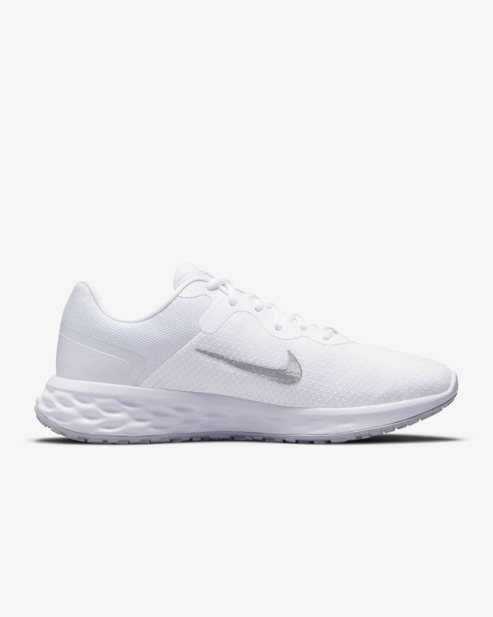 Zapatillas Running Nike Revolution 6 Next Nature Road Mujer Blancas Plateadas Metal Plateadas | JEZCL-0531