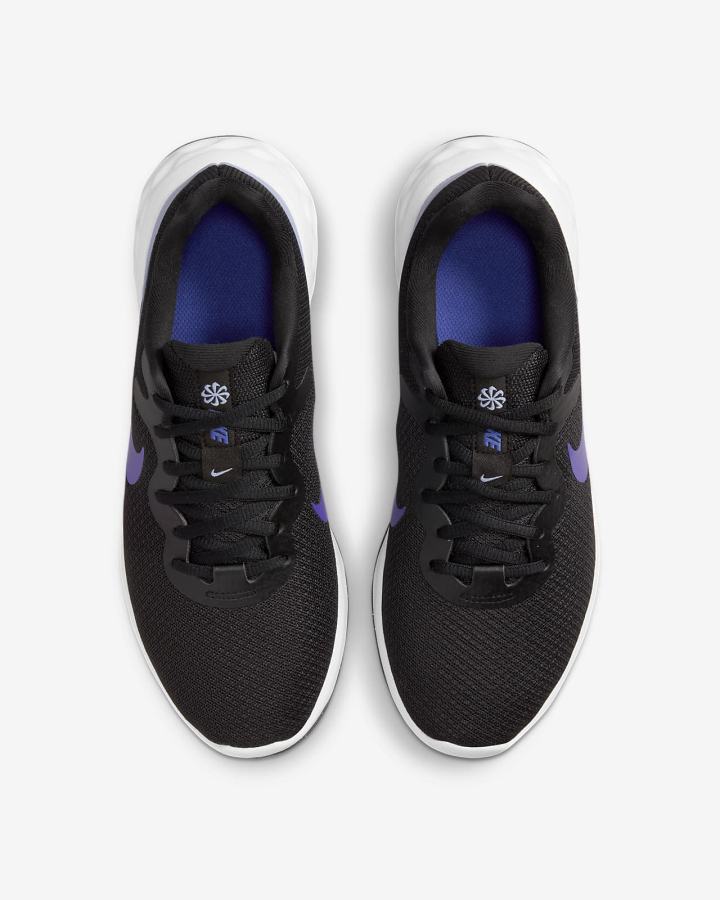 Zapatillas Running Nike Revolution 6 Next Nature Road Mujer Negras Blancas | KIZBU-8302