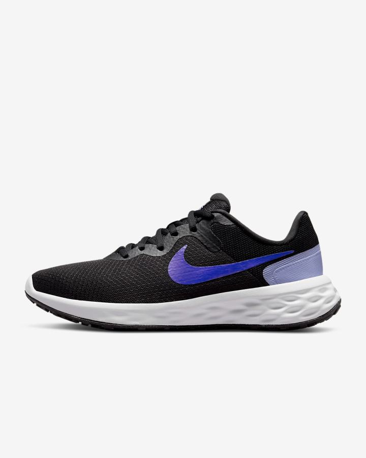 Zapatillas Running Nike Revolution 6 Next Nature Road Mujer Negras Blancas | KIZBU-8302