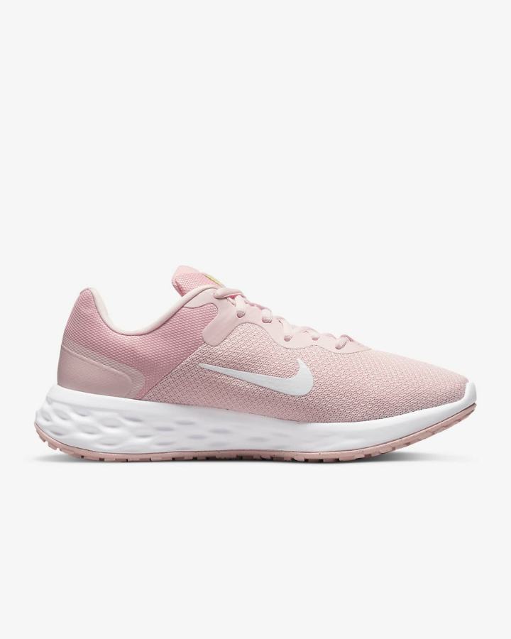 Zapatillas Running Nike Revolution 6 Next Nature Road Mujer Coral Verde Blancas | LWRIN-2156