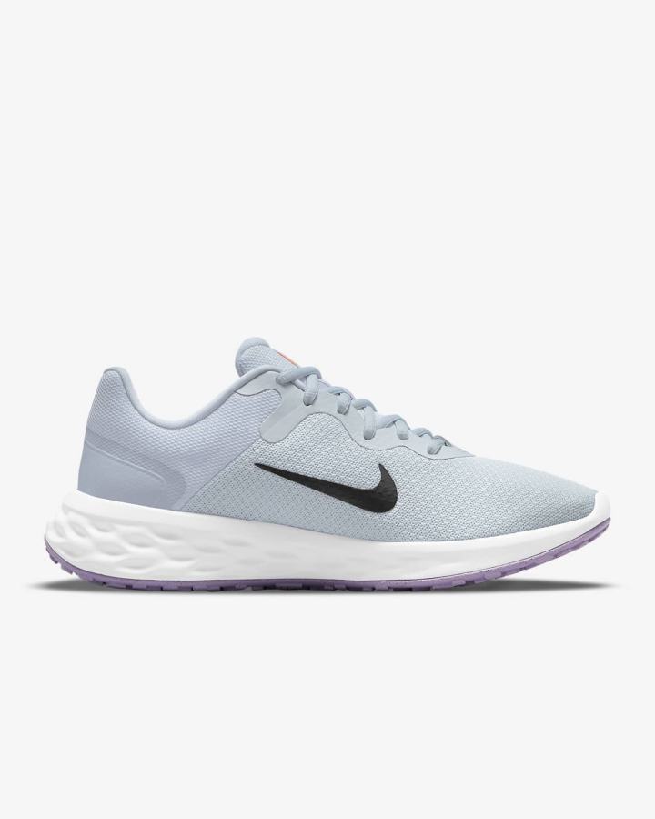 Zapatillas Running Nike Revolution 6 Next Nature Road Mujer Plateadas Moradas | UXFLQ-9528