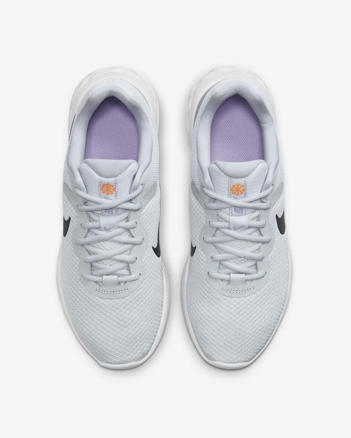 Zapatillas Running Nike Revolution 6 Next Nature Road Mujer Plateadas Moradas | UXFLQ-9528