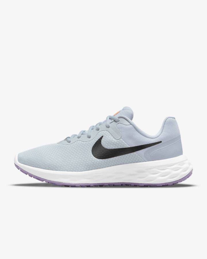 Zapatillas Running Nike Revolution 6 Next Nature Road Mujer Plateadas Moradas | UXFLQ-9528
