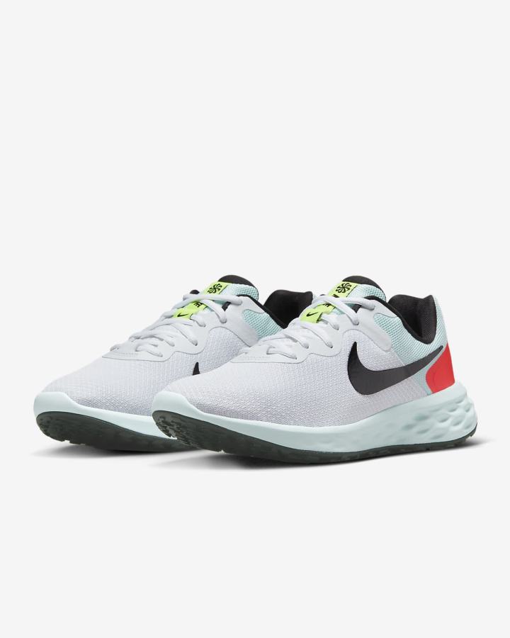 Zapatillas Running Nike Revolution 6 Next Nature Road Mujer Blancas Azules Negras | WMZRL-8931