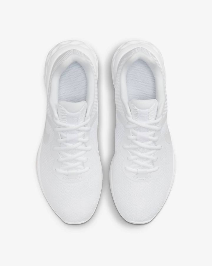 Zapatillas Running Nike Revolution 6 Next Nature Road Mujer Blancas | YILFT-6045