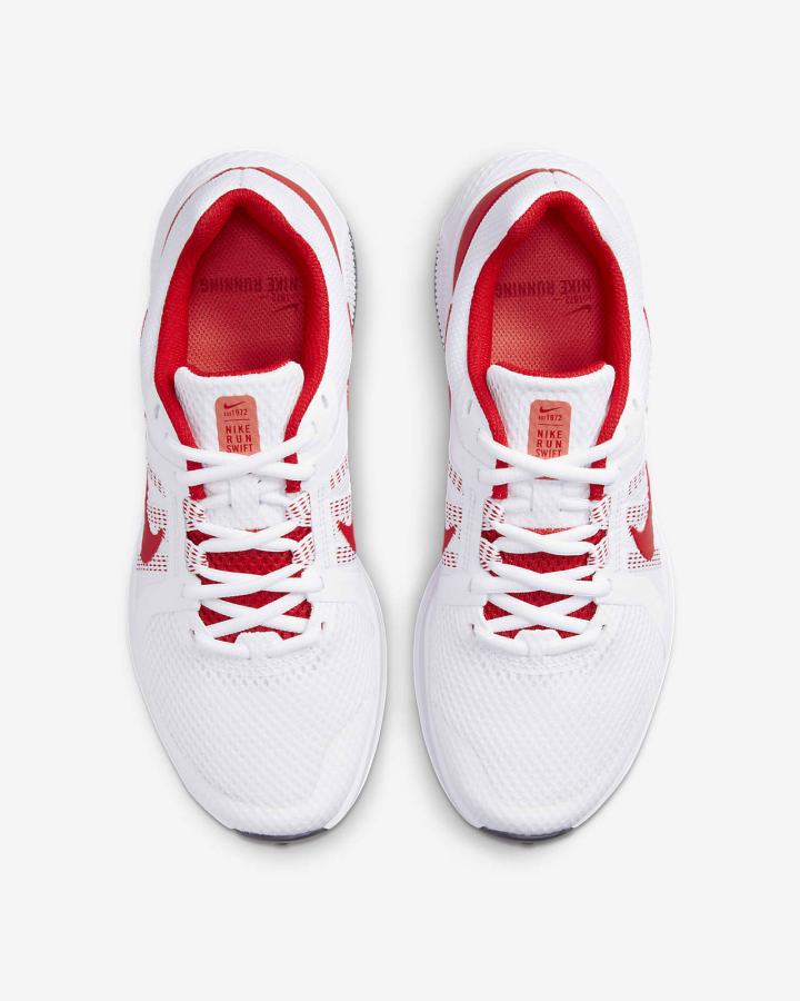 Zapatillas Running Nike Run Swift 2 Road Hombre Blancas Rojas | CXDTM-7089