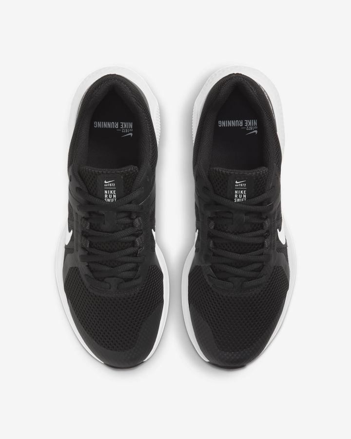 Zapatillas Running Nike Run Swift 2 Road Hombre Negras Gris Oscuro Blancas | ZBKAV-1462