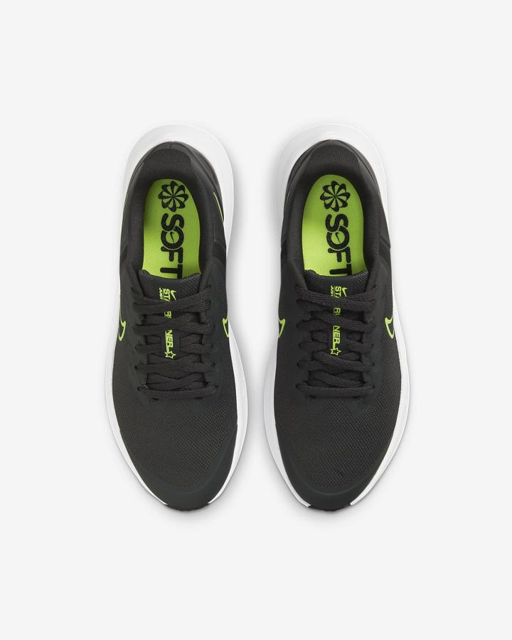 Zapatillas Running Nike Star Runner 3 Kids Road Niña Gris Oscuro Negras | ATKJQ-6125