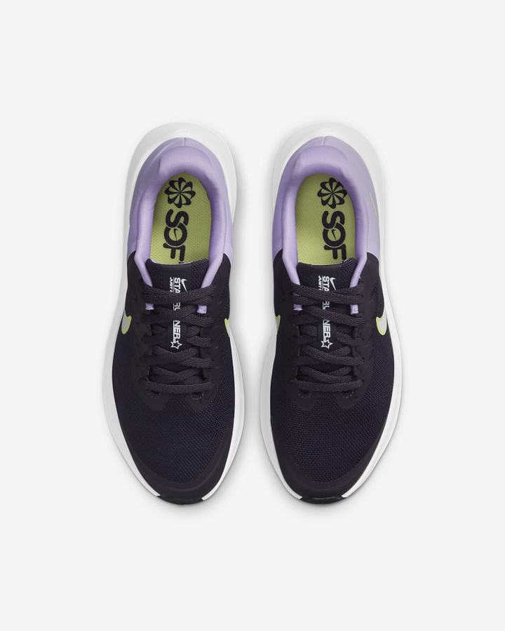 Zapatillas Running Nike Star Runner 3 Kids Road Niña Moradas Blancas | CBYEH-6709