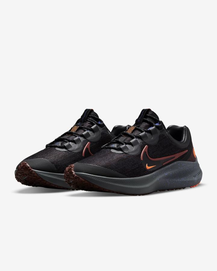 Zapatillas Running Nike Winflo 8 Shield Weatherized Road Hombre Marrones Naranjas Negras | MDYVA-6985