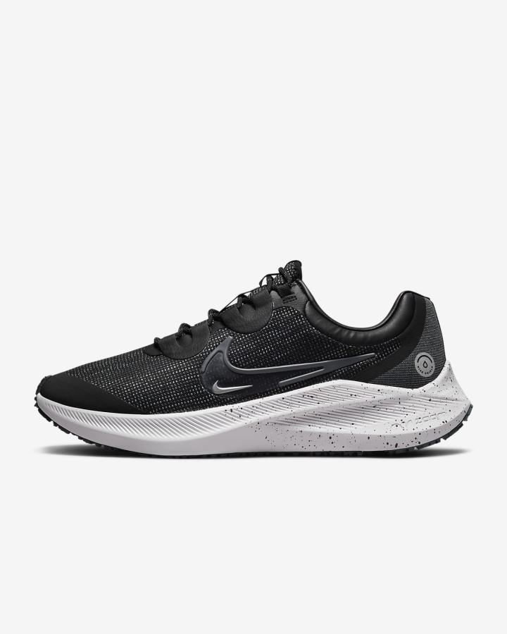Zapatillas Running Nike Winflo 8 Shield Weatherized Road Hombre Negras Metal Plateadas Azules Gris | UOMRW-1982