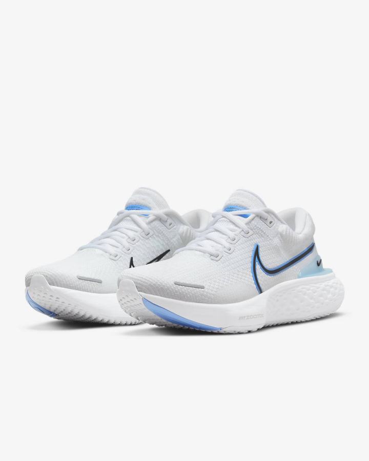 Zapatillas Running Nike ZoomX Invincible Run Flyknit 2 Road Hombre Blancas Azules Negras | HAYML-8379