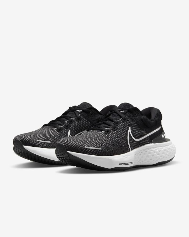 Zapatillas Running Nike ZoomX Invincible Run Flyknit 2 Road Hombre Negras Blancas | LHQIO-0423