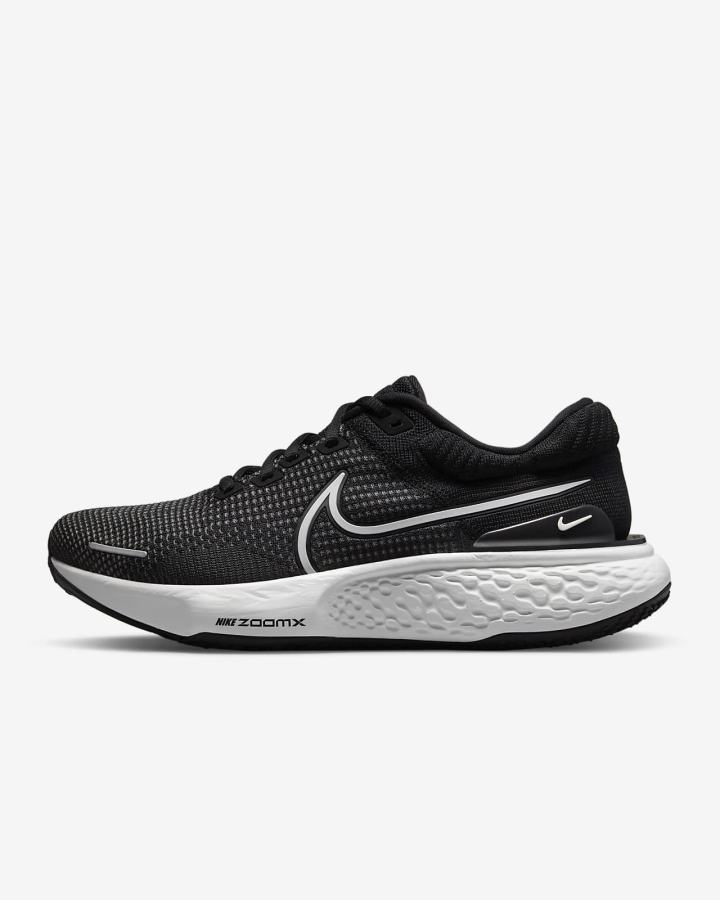 Zapatillas Running Nike ZoomX Invincible Run Flyknit 2 Road Hombre Negras Blancas | LHQIO-0423