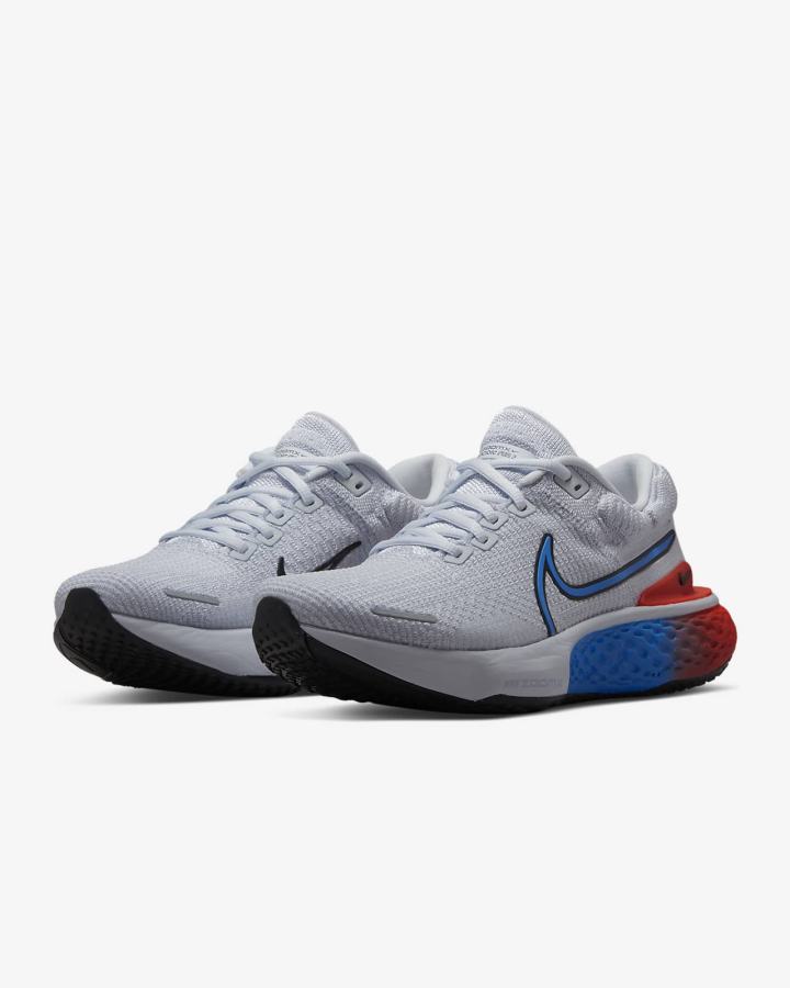 Zapatillas Running Nike ZoomX Invincible Run Flyknit 2 Road Mujer Gris Doradas Rojas Claro Negras | NCBQM-9475