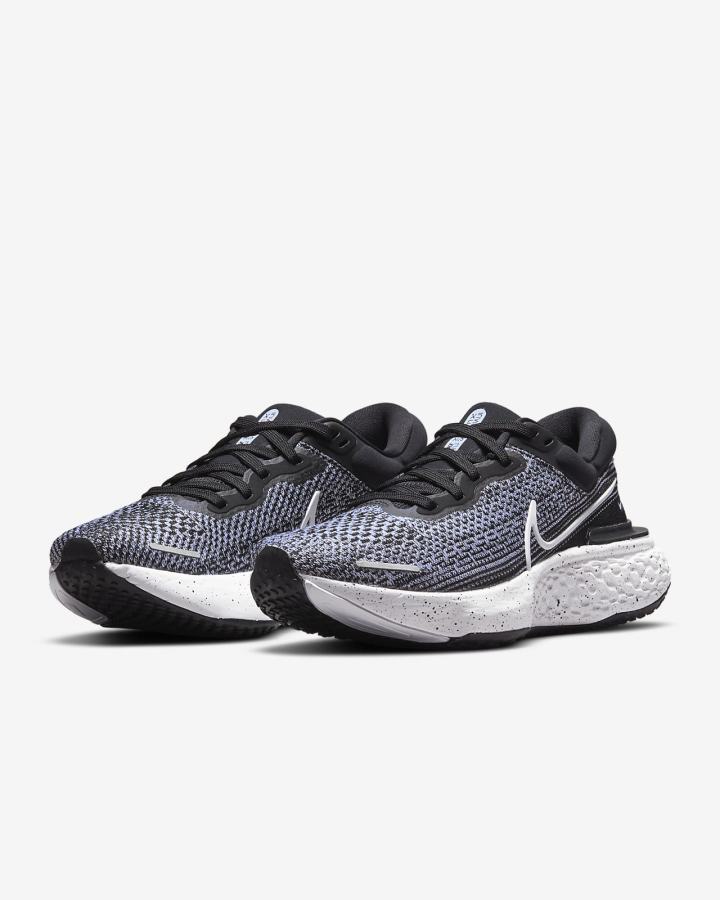 Zapatillas Running Nike ZoomX Invincible Run Flyknit Road Mujer Blancas Negras Blancas | OVZTJ-0562