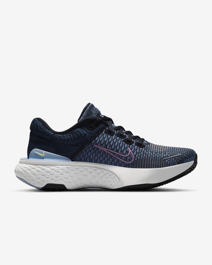 Zapatillas Running Nike ZoomX Invincible Run Flyknit 2 Road Mujer Moradas Azules Negras | QRZAJ-5971
