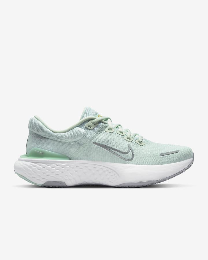 Zapatillas Running Nike ZoomX Invincible Run Flyknit 2 Road Mujer Verde Metal Plateadas Verde Menta Blancas | UZXAH-1475