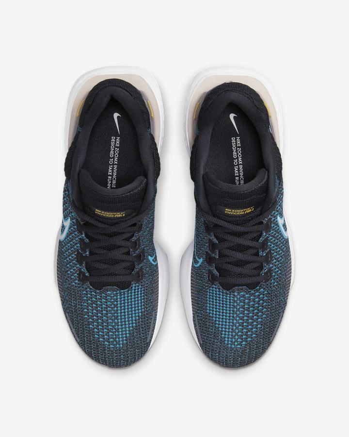 Zapatillas Running Nike ZoomX Invincible Run Flyknit 2 Road Hombre Negras Azules Blancas | WLGIE-3467