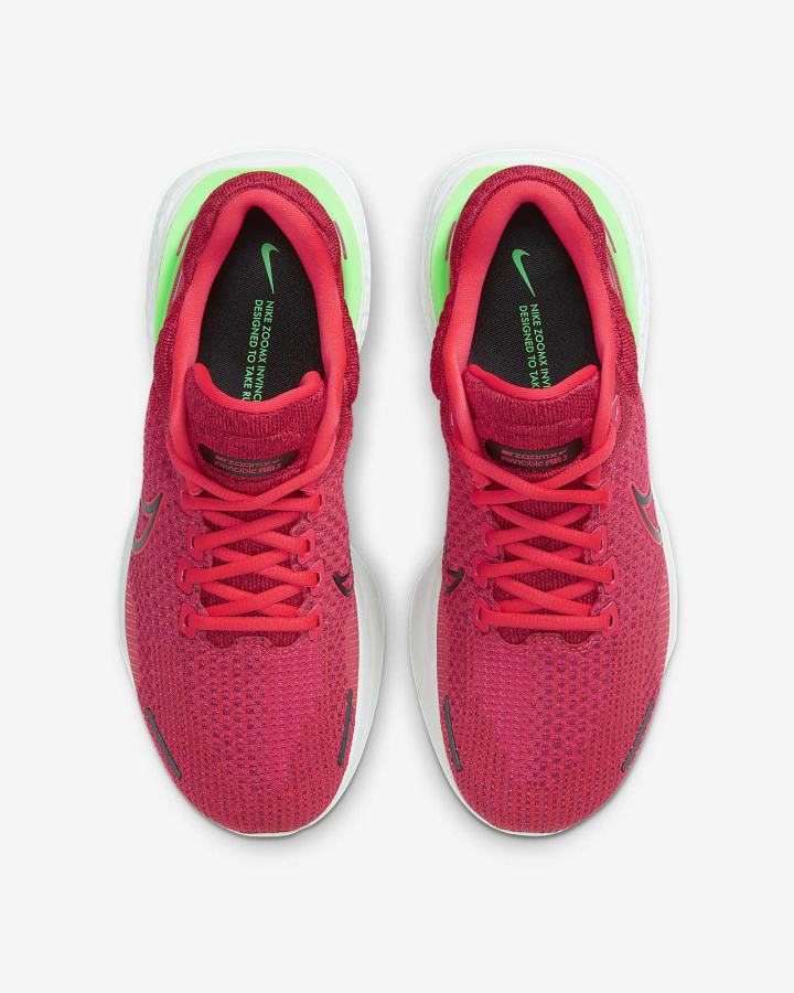 Zapatillas Running Nike ZoomX Invincible Run Flyknit 2 Road Hombre Rojas Verde Negras | XATOR-4970