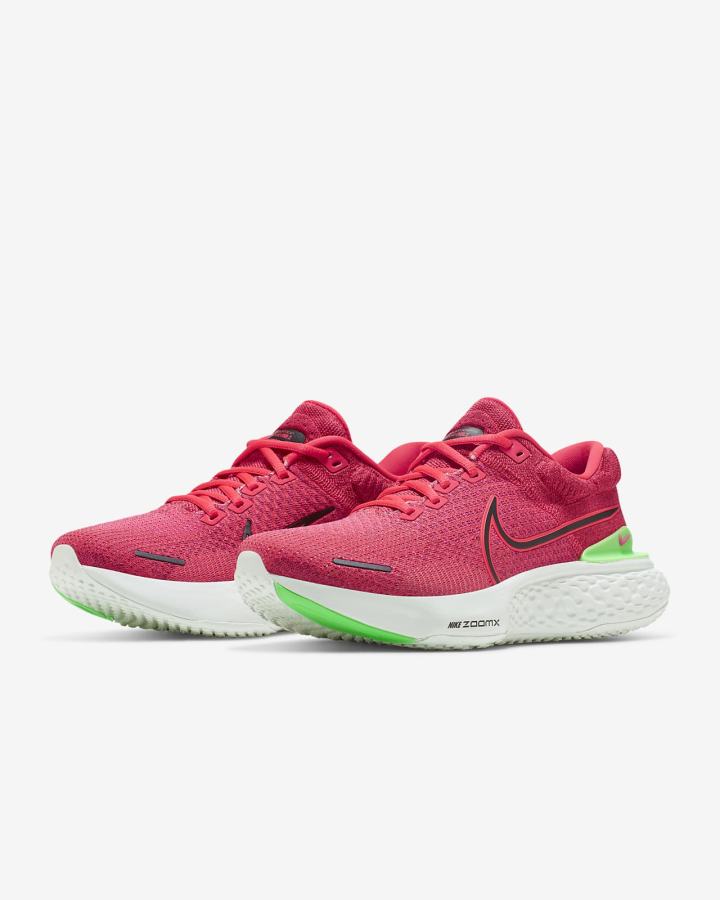 Zapatillas Running Nike ZoomX Invincible Run Flyknit 2 Road Hombre Rojas Verde Negras | XATOR-4970