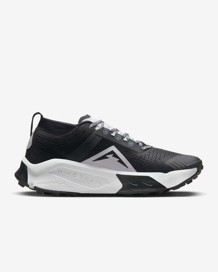 Zapatillas Running Nike ZoomX Zegama Trail Hombre Negras Blancas | CLHMB-6078