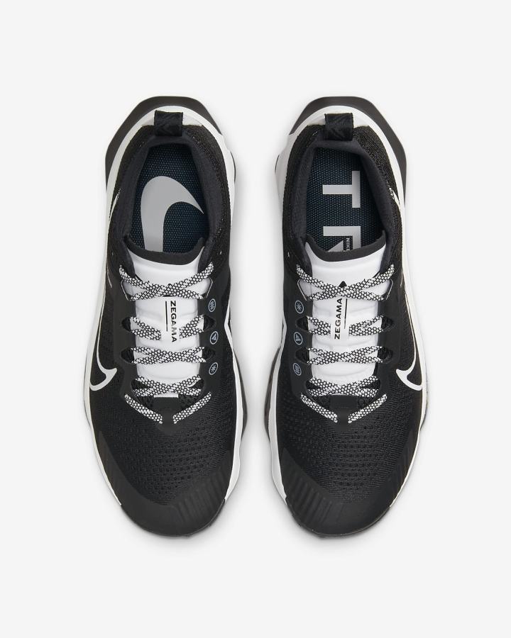Zapatillas Running Nike ZoomX Zegama Trail Hombre Negras Blancas | CLHMB-6078