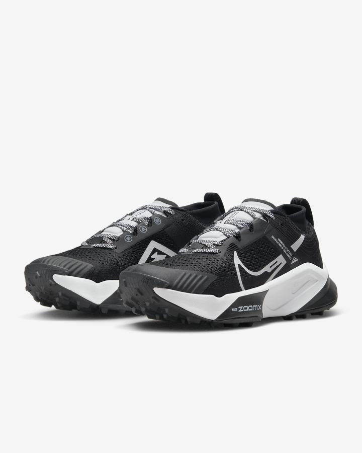 Zapatillas Running Nike ZoomX Zegama Trail Hombre Negras Blancas | CLHMB-6078