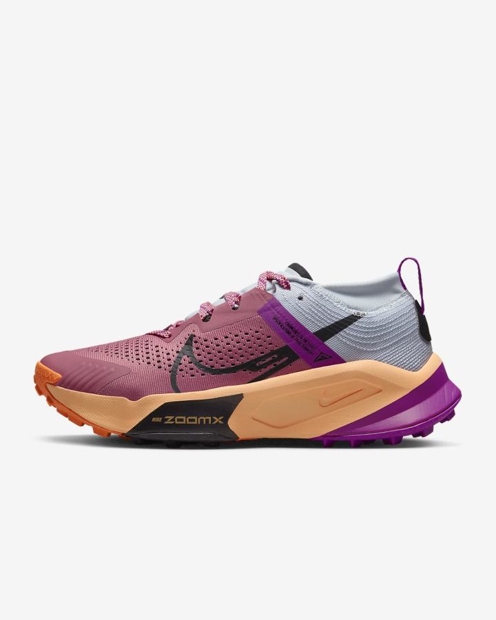 Zapatillas Running Nike ZoomX Zegama Trail Mujer Moradas Naranjas Negras | EXWQD-1738