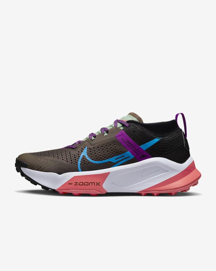 Zapatillas Running Nike ZoomX Zegama Trail Hombre Negras Moradas Azules | VLPQD-6017