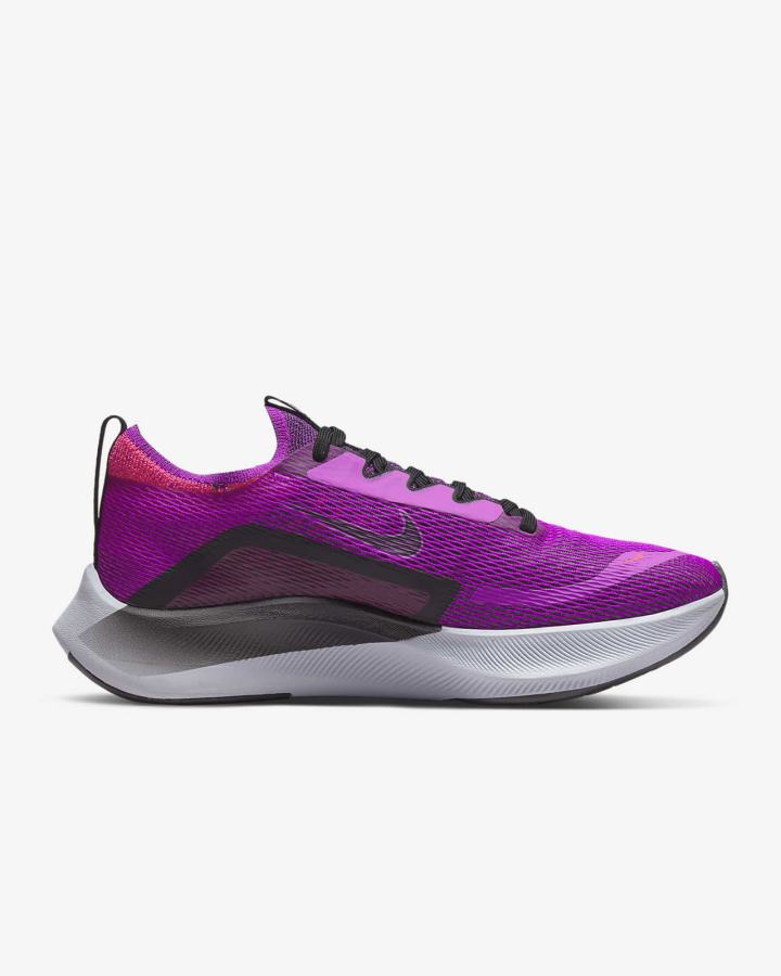 Zapatillas Running Nike Zoom Fly 4 Road Mujer Moradas Rojas Gris Negras | ALKYR-4381