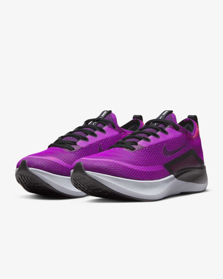 Zapatillas Running Nike Zoom Fly 4 Road Mujer Moradas Rojas Gris Negras | ALKYR-4381