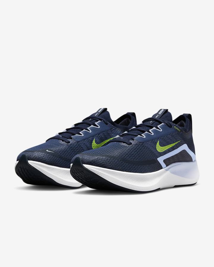 Zapatillas Running Nike Zoom Fly 4 Road Mujer Azul Marino Azules Claro | ROIPU-2670