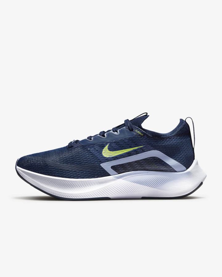 Zapatillas Running Nike Zoom Fly 4 Road Mujer Azul Marino Azules Claro | ROIPU-2670