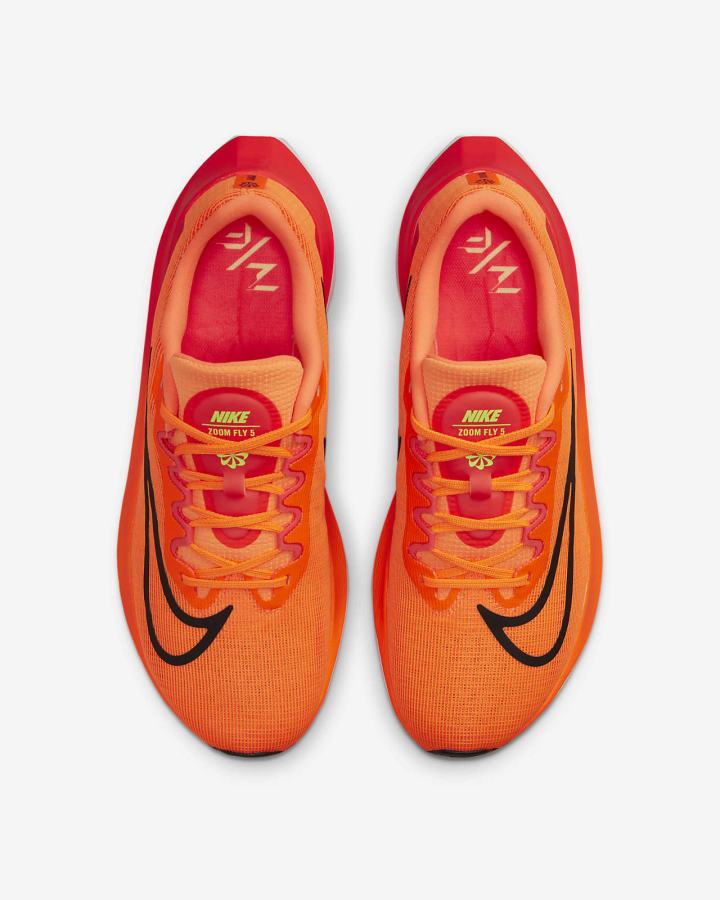 Zapatillas Running Nike Zoom Fly 5 Road Hombre Naranjas Rojas Claro Blancas Negras | KSUXW-7961