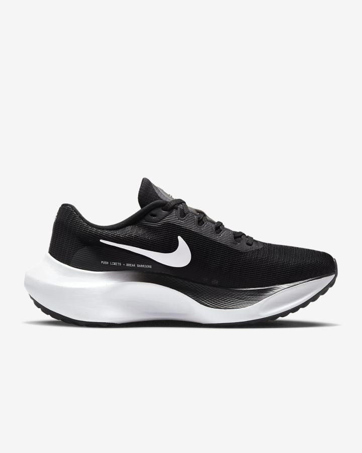 Zapatillas Running Nike Zoom Fly 5 Road Mujer Negras Blancas | LJRAY-0316
