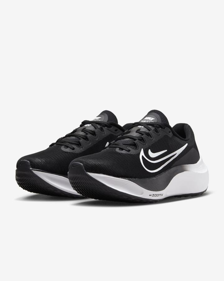 Zapatillas Running Nike Zoom Fly 5 Road Mujer Negras Blancas | LJRAY-0316