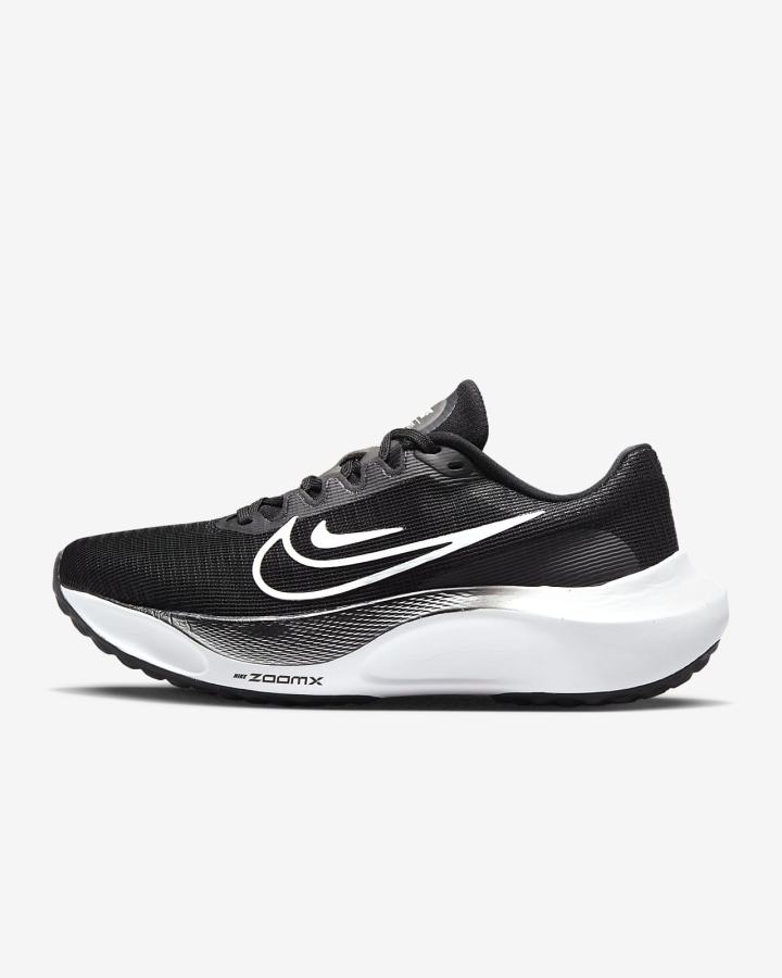 Zapatillas Running Nike Zoom Fly 5 Road Mujer Negras Blancas | LJRAY-0316