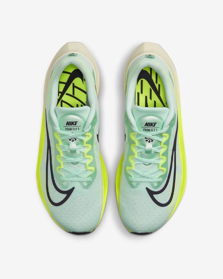 Zapatillas Running Nike Zoom Fly 5 Road Hombre Verde Menta Verde Moradas | MBDCI-8509