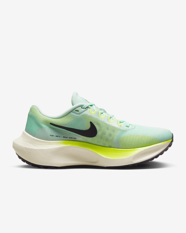 Zapatillas Running Nike Zoom Fly 5 Road Mujer Verde Menta Verde Moradas | UBRNC-8673