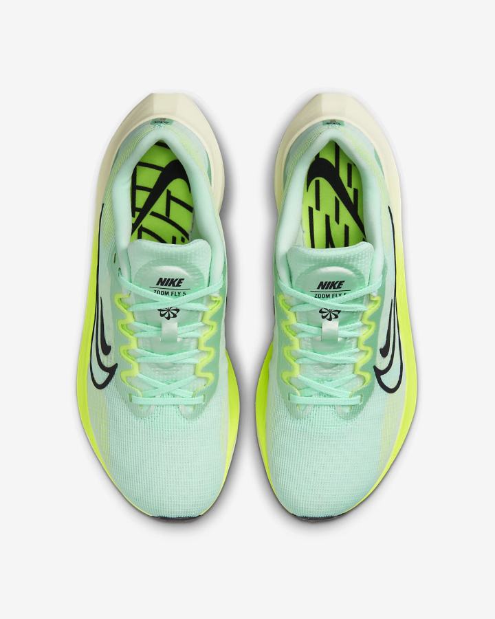 Zapatillas Running Nike Zoom Fly 5 Road Mujer Verde Menta Verde Moradas | UBRNC-8673