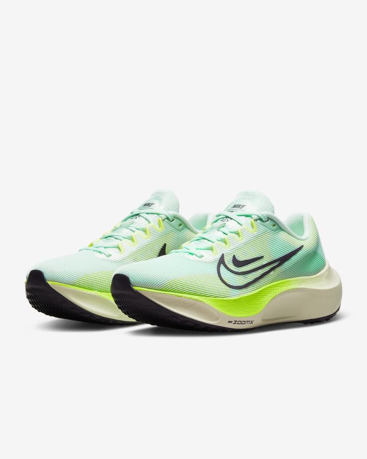 Zapatillas Running Nike Zoom Fly 5 Road Mujer Verde Menta Verde Moradas | UBRNC-8673
