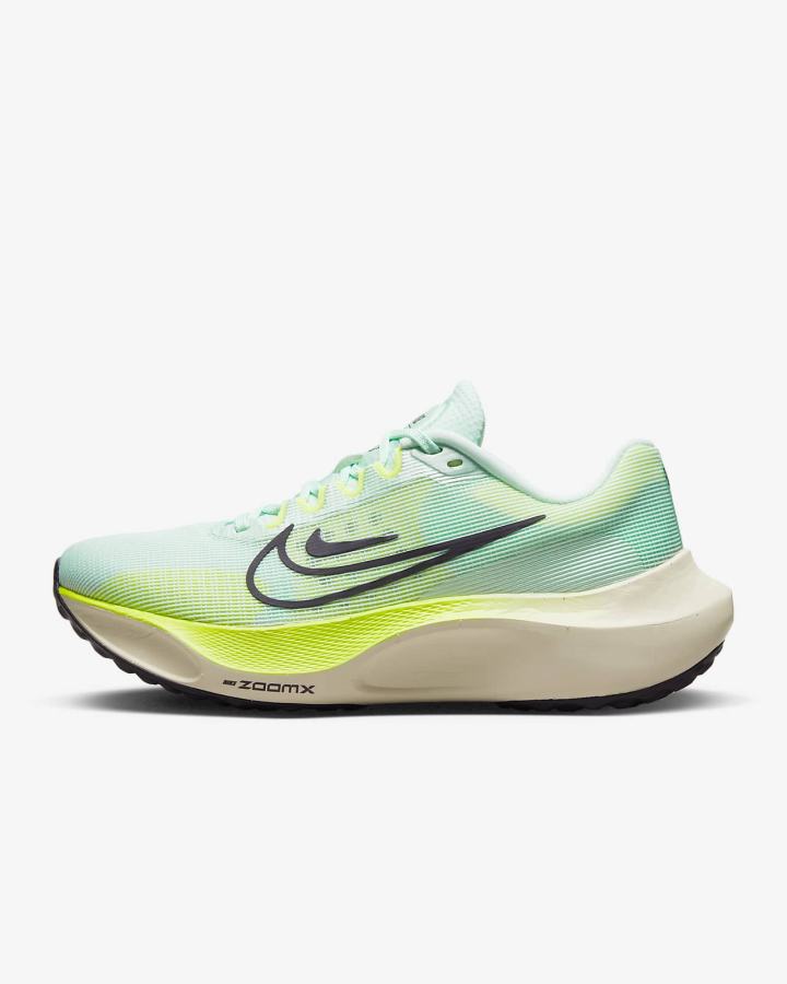 Zapatillas Running Nike Zoom Fly 5 Road Mujer Verde Menta Verde Moradas | UBRNC-8673
