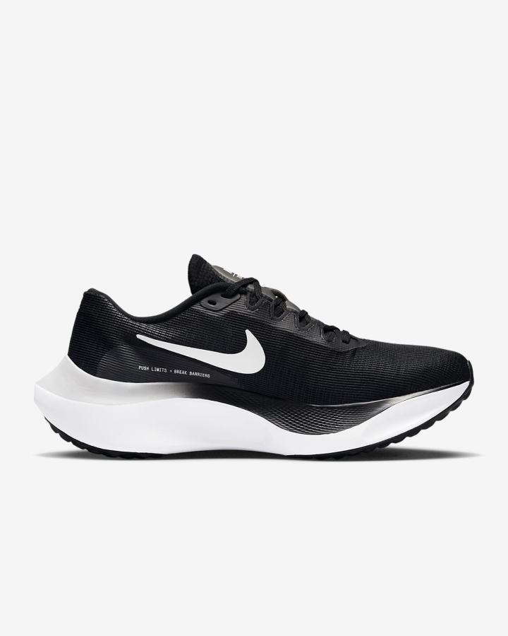 Zapatillas Running Nike Zoom Fly 5 Road Hombre Negras Blancas | ZWLKV-7602